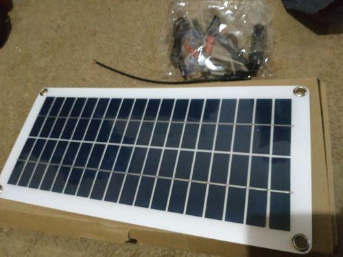 Customer photo review of 100W Flexible Solar Panel Photovoltaic Charger Kit
