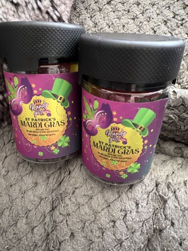 Customer photo review of Delta 9 THC Gummies St. Patrick's Mardi Gras- Six Bottle Bundle 1800MG