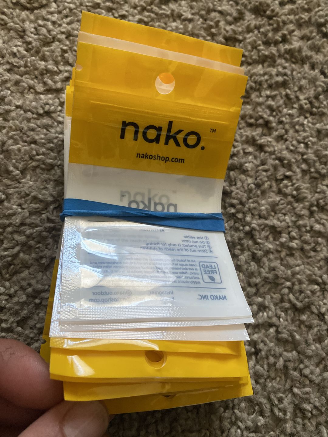 Customer photo review of 97% Purity Tungsten Nail Weights | 10 Pack