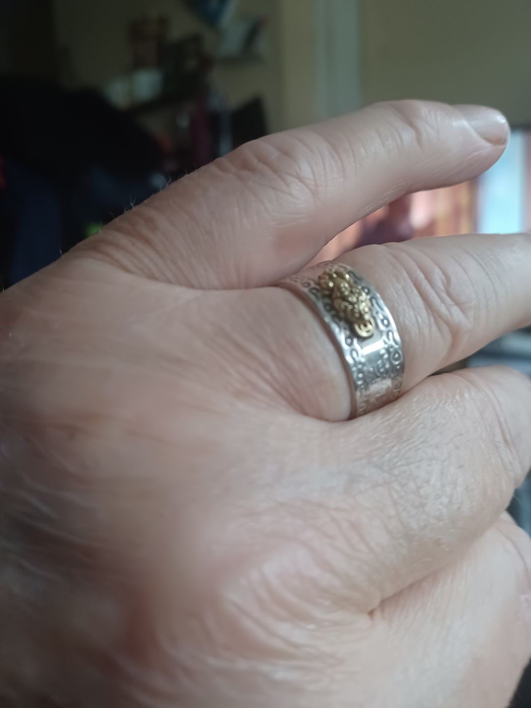 Customer photo review of Lucky Feng Shui Pixiu Wealth & Protection Ring