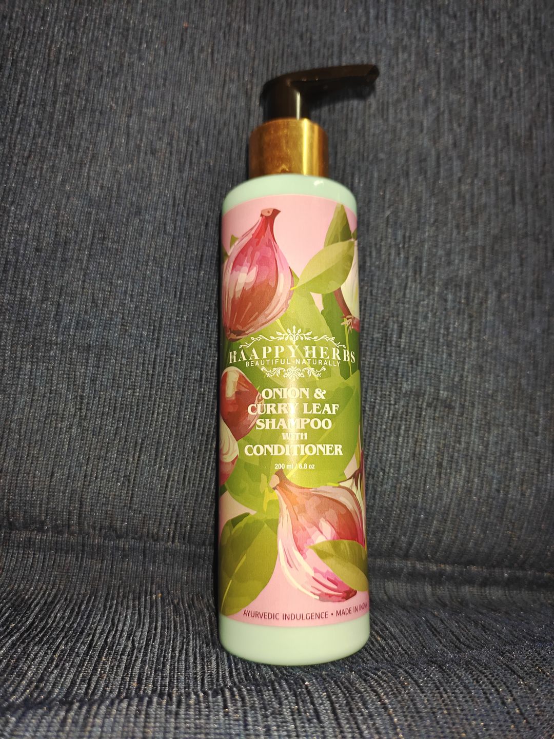 Customer photo review of ONION & CURRY LEAF SHAMPOO WITH CONDITIONER