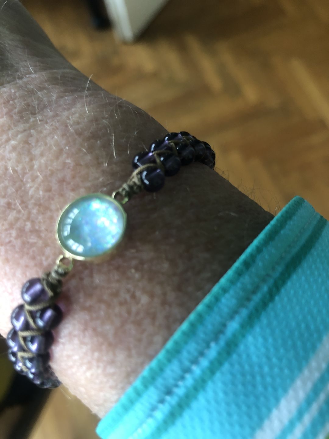 Customer photo review of Healing Opal Amethyst Bracelet