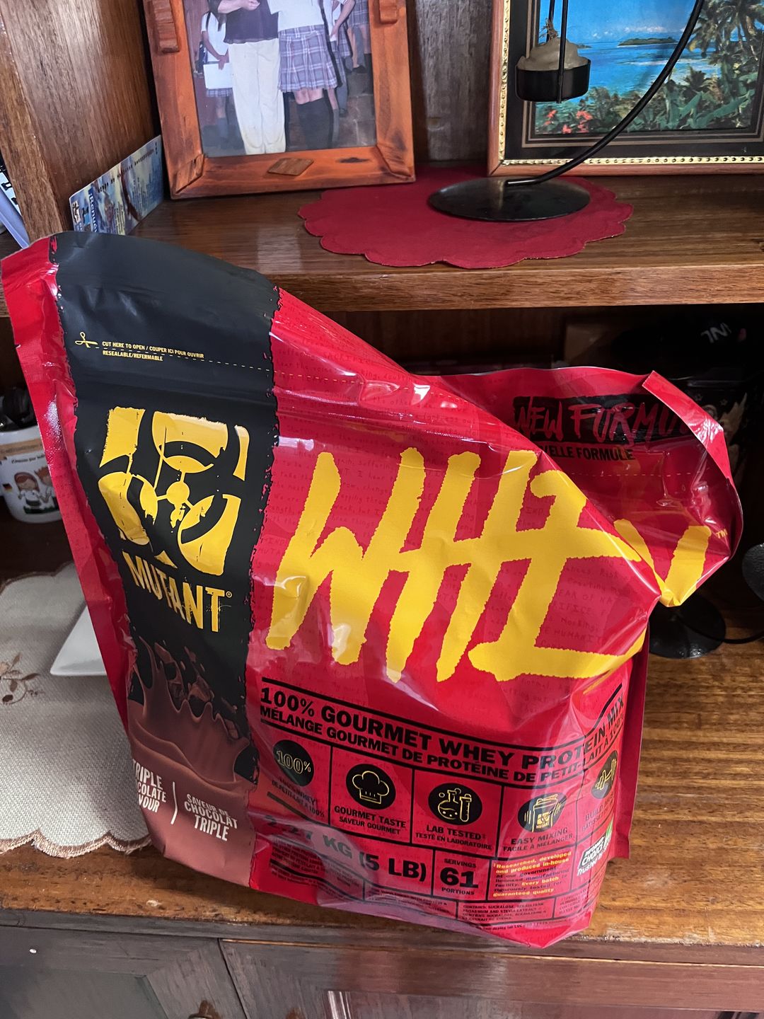 Customer photo review of Mutant Whey Proteina 5 Lb