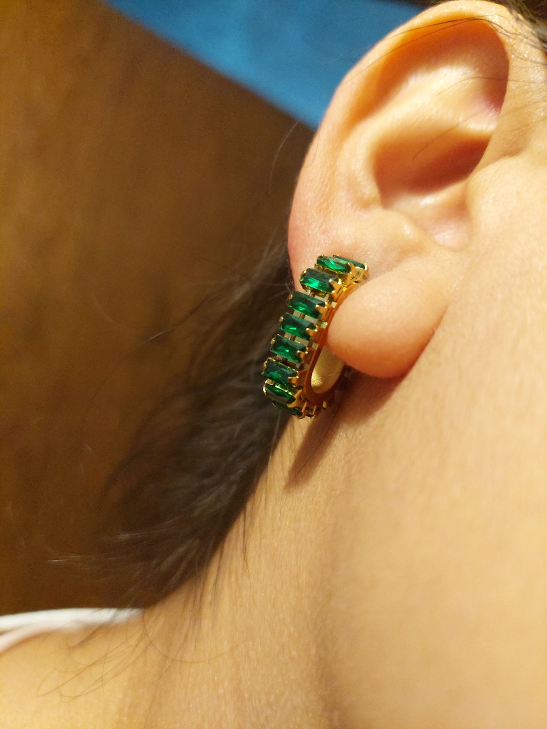 Customer photo review of Aretes Bling