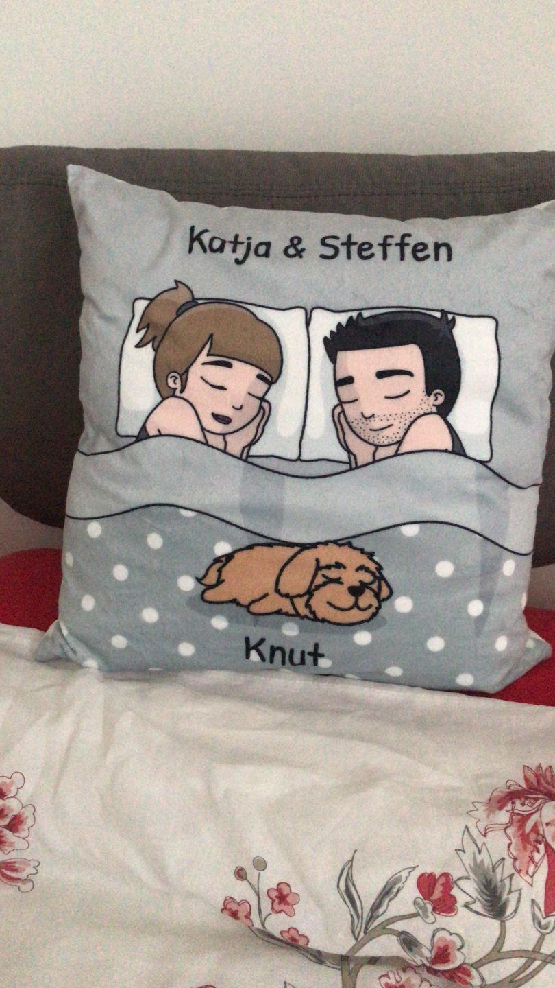 Customer photo review of Kuschelzeit mit Fellnasen - Individuelles Kissen