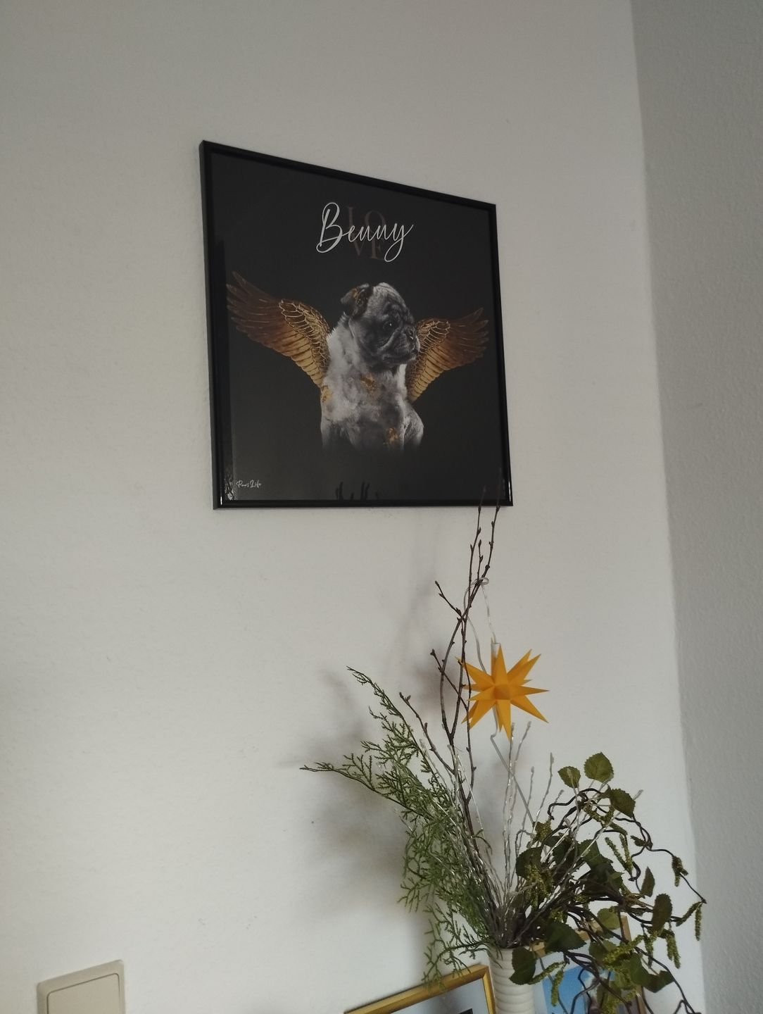 Customer photo review of Personalisiertes Portrait - Diamant Engel Stil