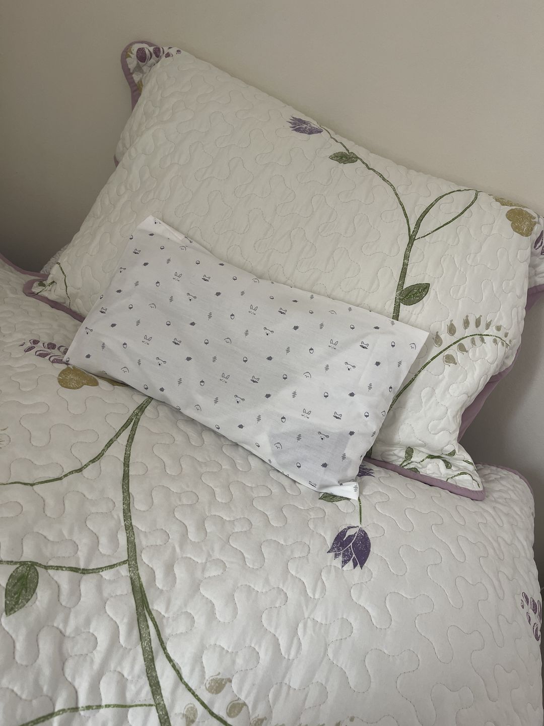 Customer photo review of Mini Toddler Pillow With Pillowcase