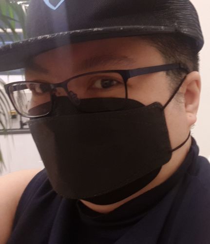 Customer photo review of [ 2023 FEB DEALS ] AIRON Black KF94 Mask