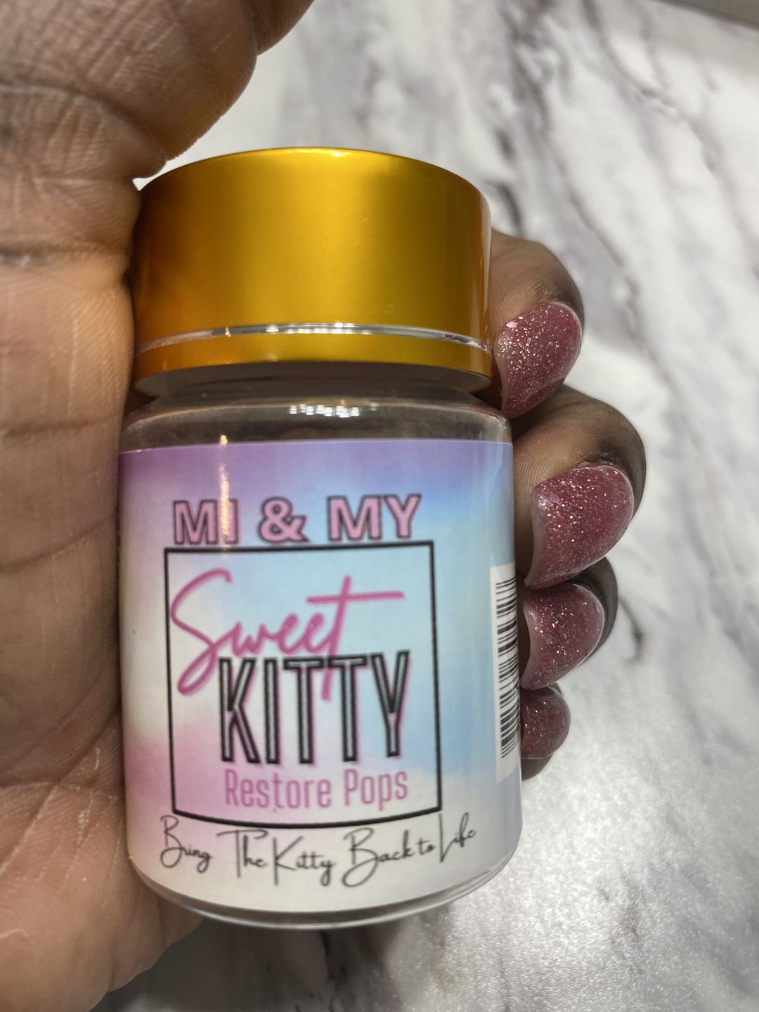 Customer photo review of Sweet Kitty Restore Pops
