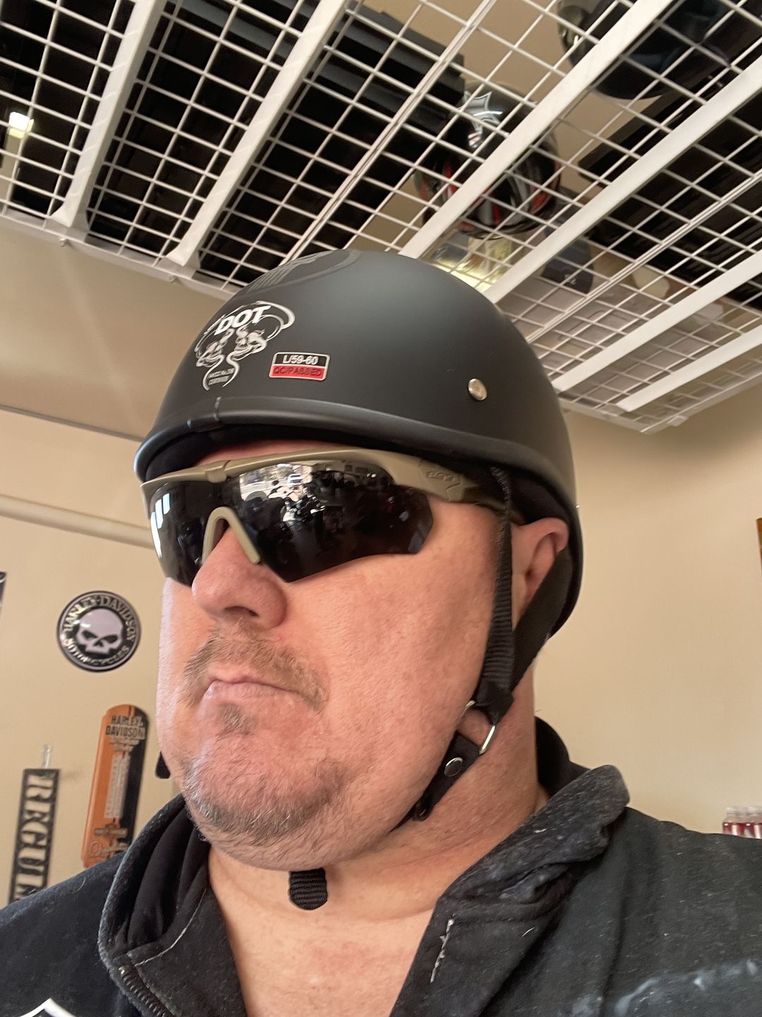 Customer photo review of Smallest SOA Helmet - Skull Retro
