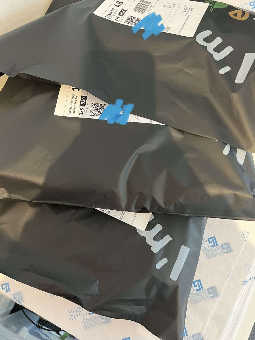 Customer photo review of Compostable Mailing Bags