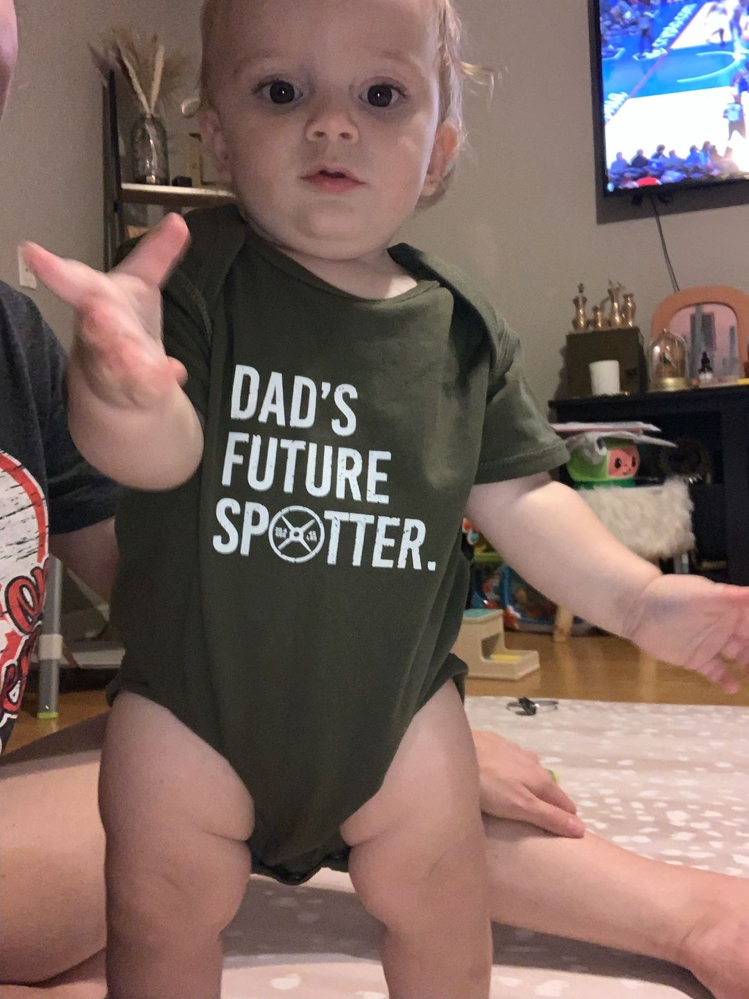 Customer photo review of Dads Future Spotter Onesie