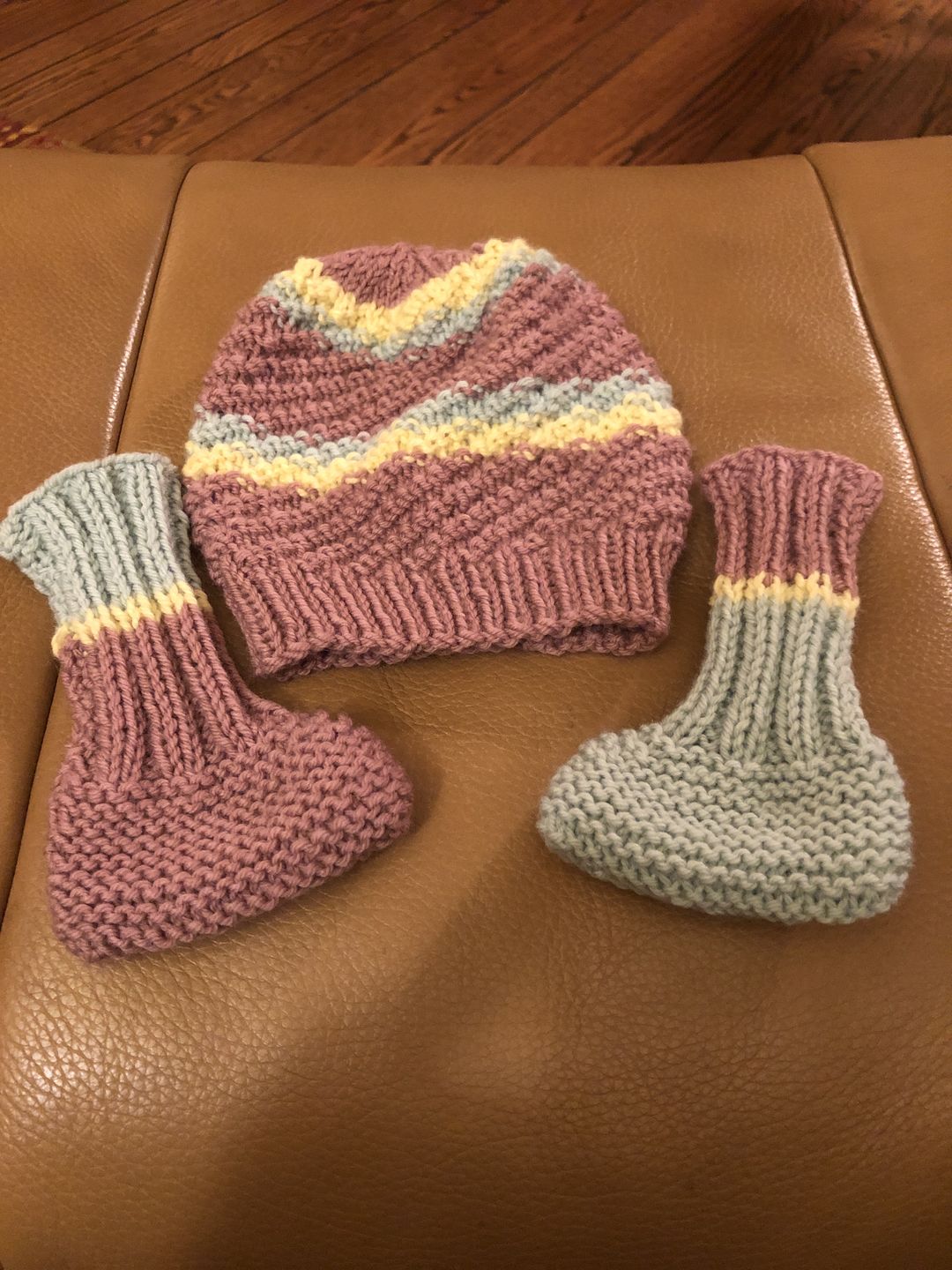 Customer photo review of Plymouth Yarn Dreambaby DK Acrylic Knitting Yarn
