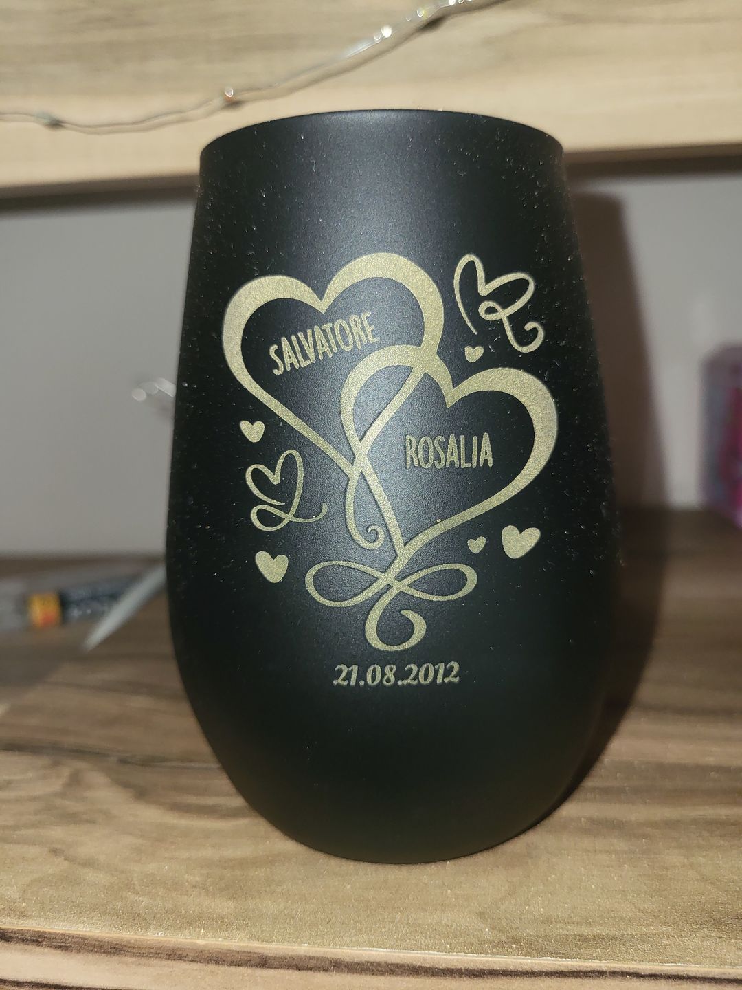 Customer photo review of Unsere Herzen - Paar-Windlicht