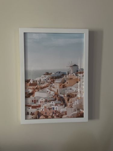 Customer photo review of SALE A3 Santorini Sunsets II Framed Acrylic Art