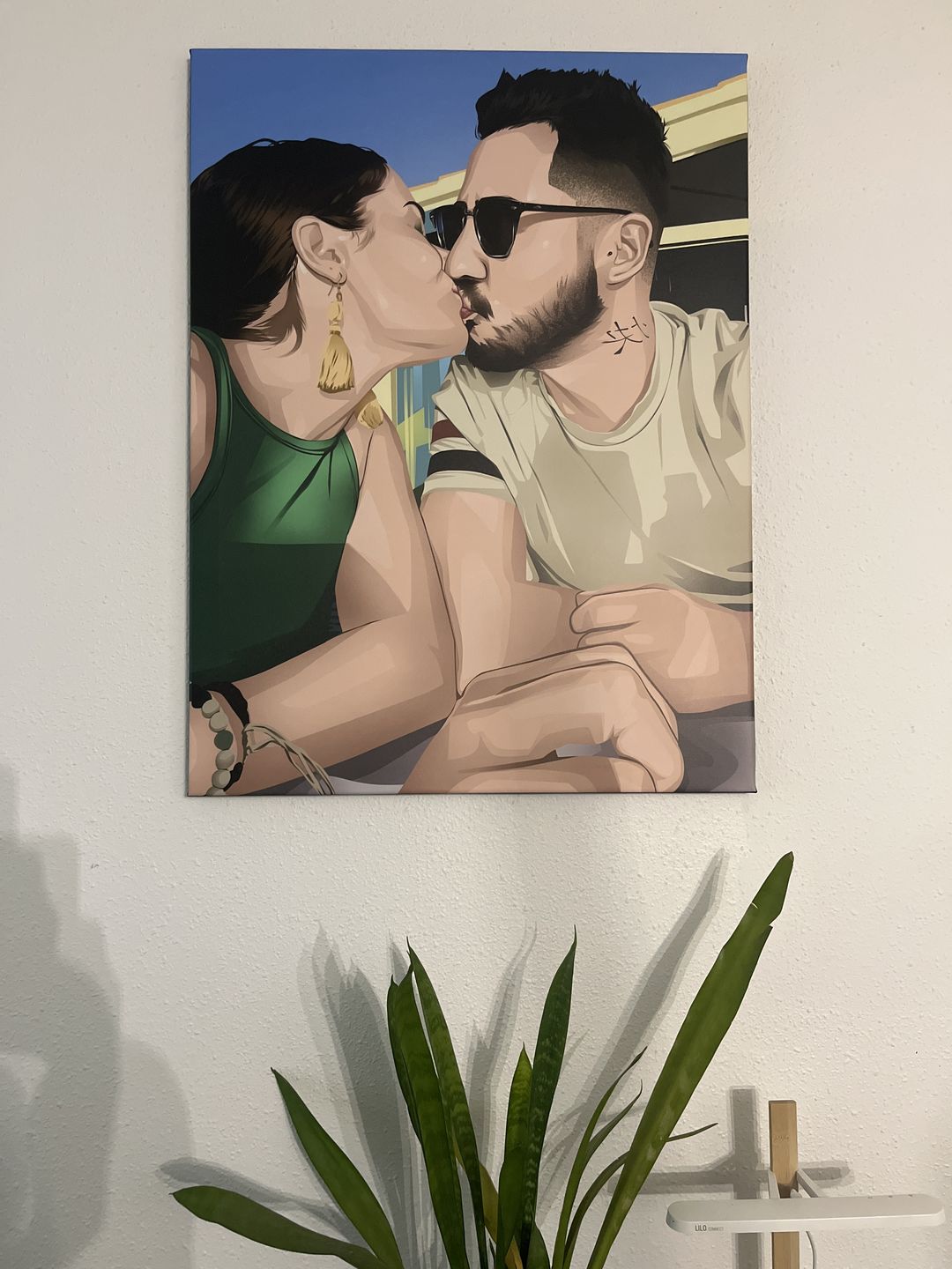 Customer photo review of Portrait Pop-Art ( sur toile )