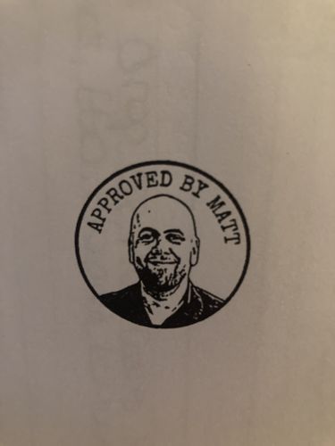 Customer photo review of Self-Inking Face Stamp