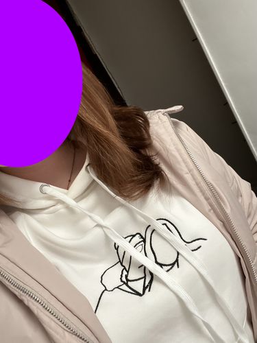 Customer photo review of Custom Embroidered Hoodie