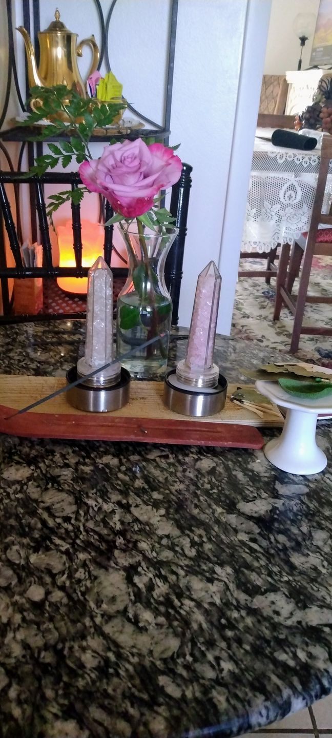 Customer photo review of Crystal Elixir Water Bottle