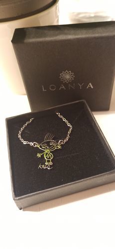 Customer photo review of LOANYA Dibujo infantil personal como Collar o Colgante