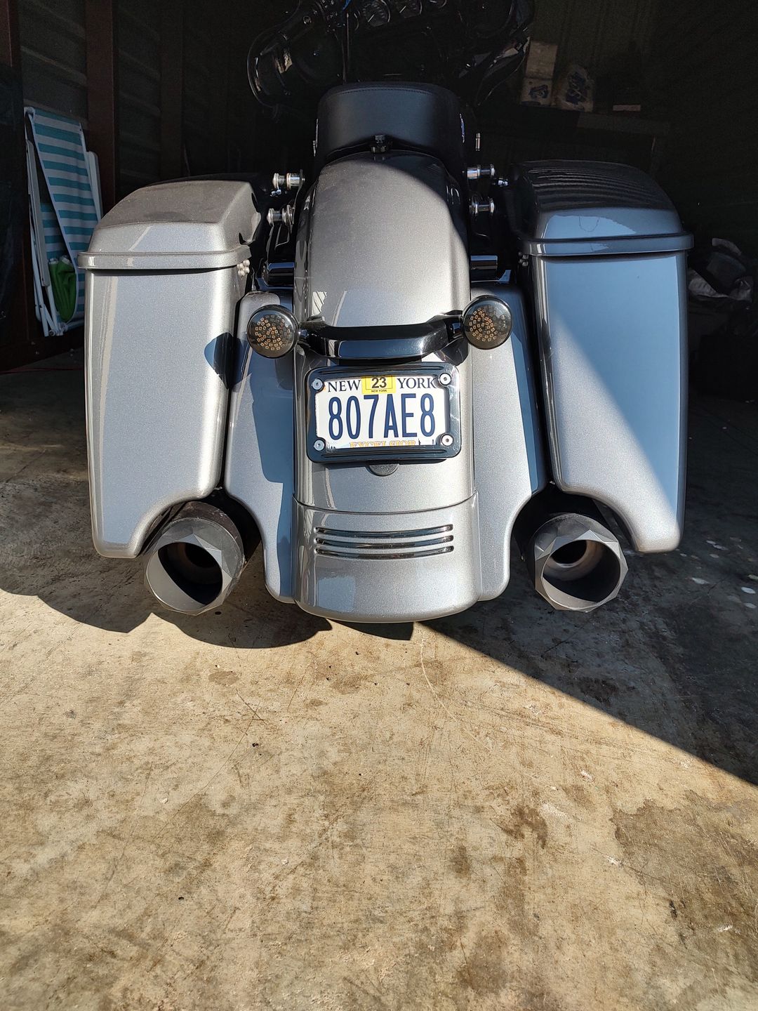 Customer photo review of STRETCHED REAR FENDER EXTENSION FOR 2014-2022 HARLEY DAVIDSON TOURING