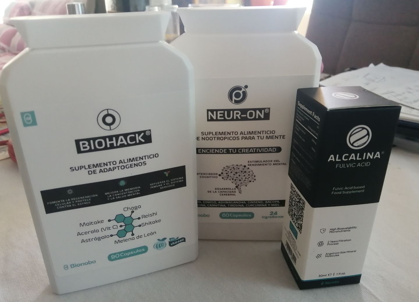 Customer photo review of BIOHACK® | Hongos Adaptógenos | 90 Caps. | Reishi, Chaga, Lions Mane, Shitake, Maitake, Astrágalo y Acerola Orgánicos |
