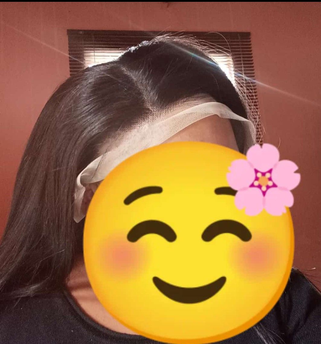 Customer photo review of Brazilian 13x4 Lace Frontal Wig Straight