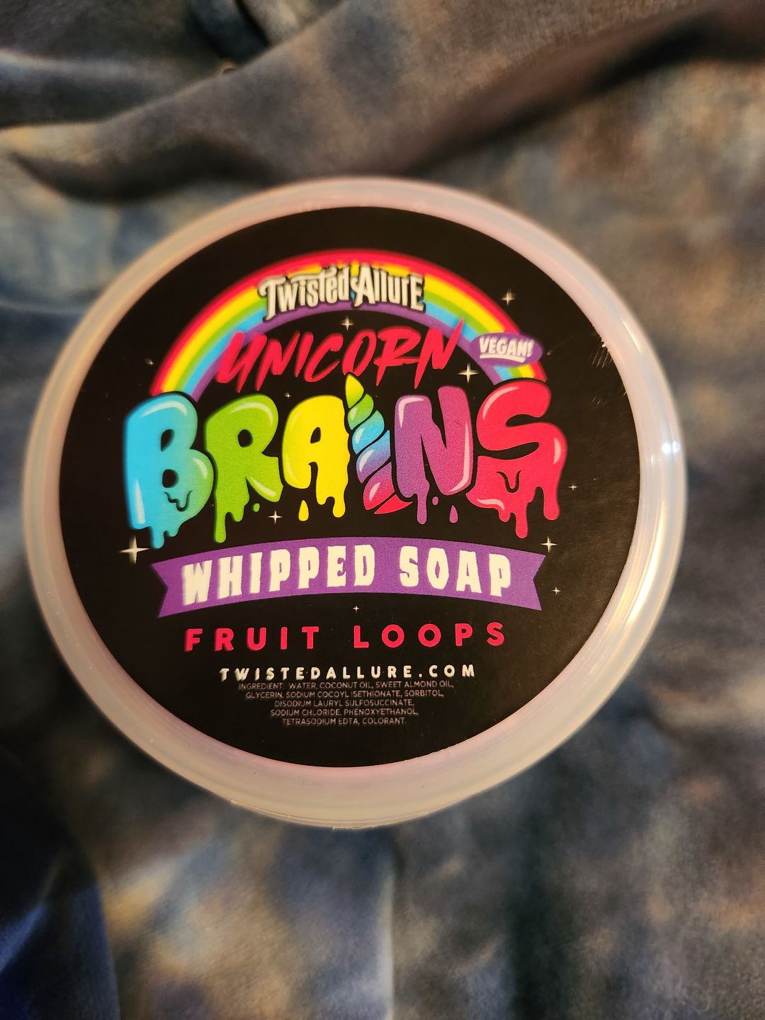 Customer photo review of Unicorn Brains Whipped Soap (Fruit Loops Cereal)