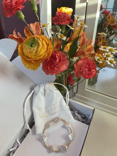 Customer photo review of four leaf clover bracelet