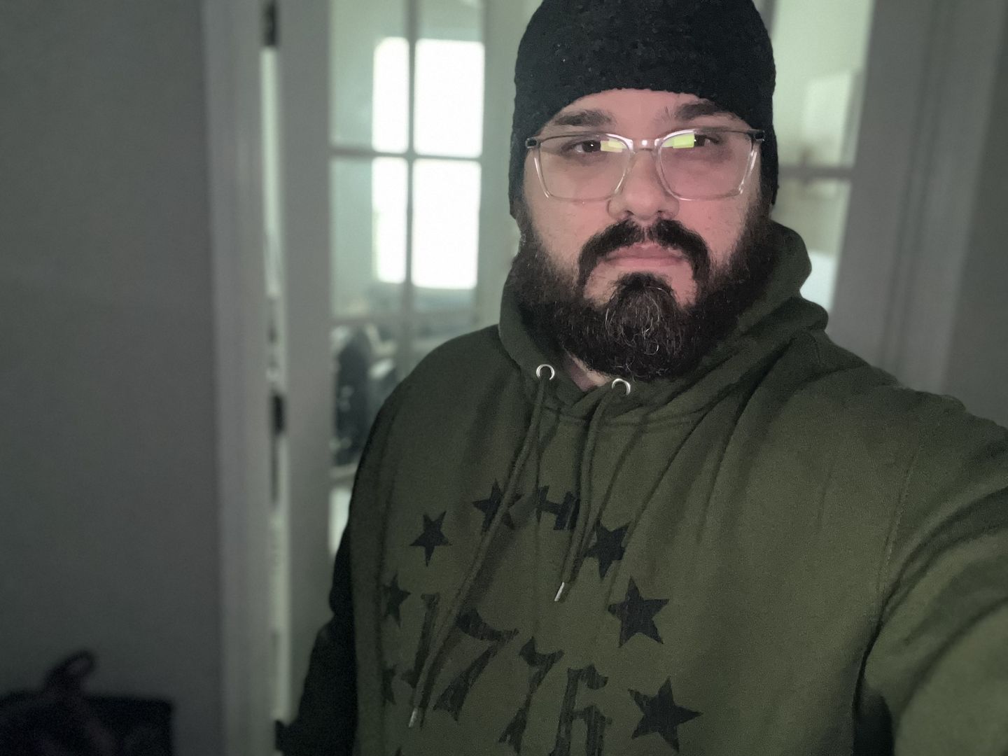 Customer photo review of 1776 Circle Stars Hoodie
