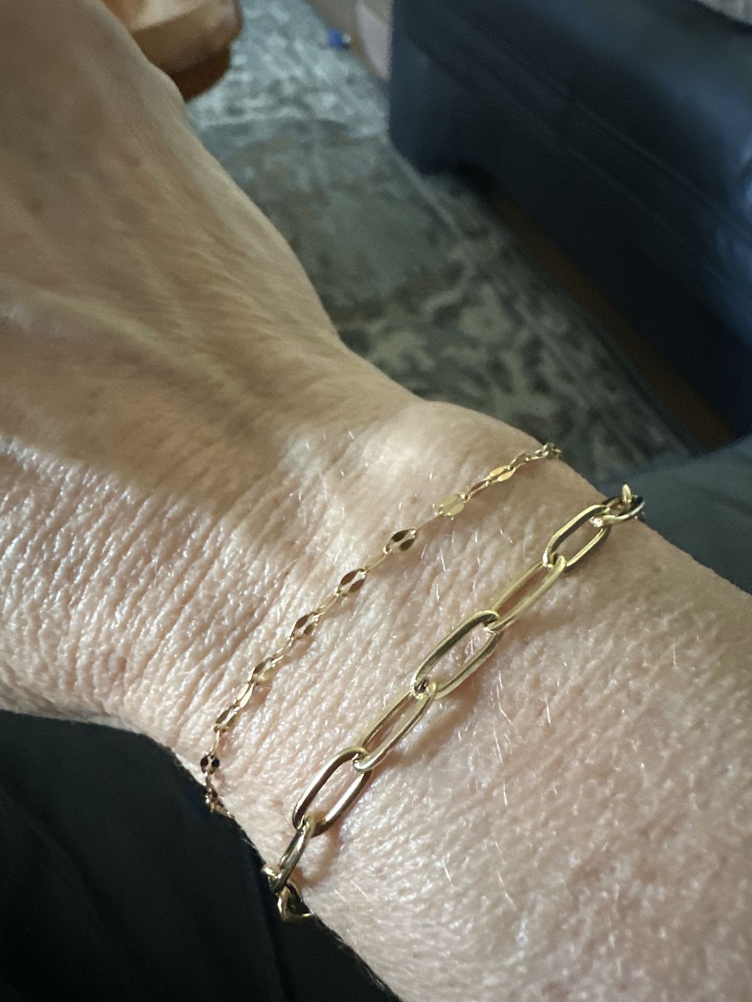 Customer photo review of Single Dainty Bracelet