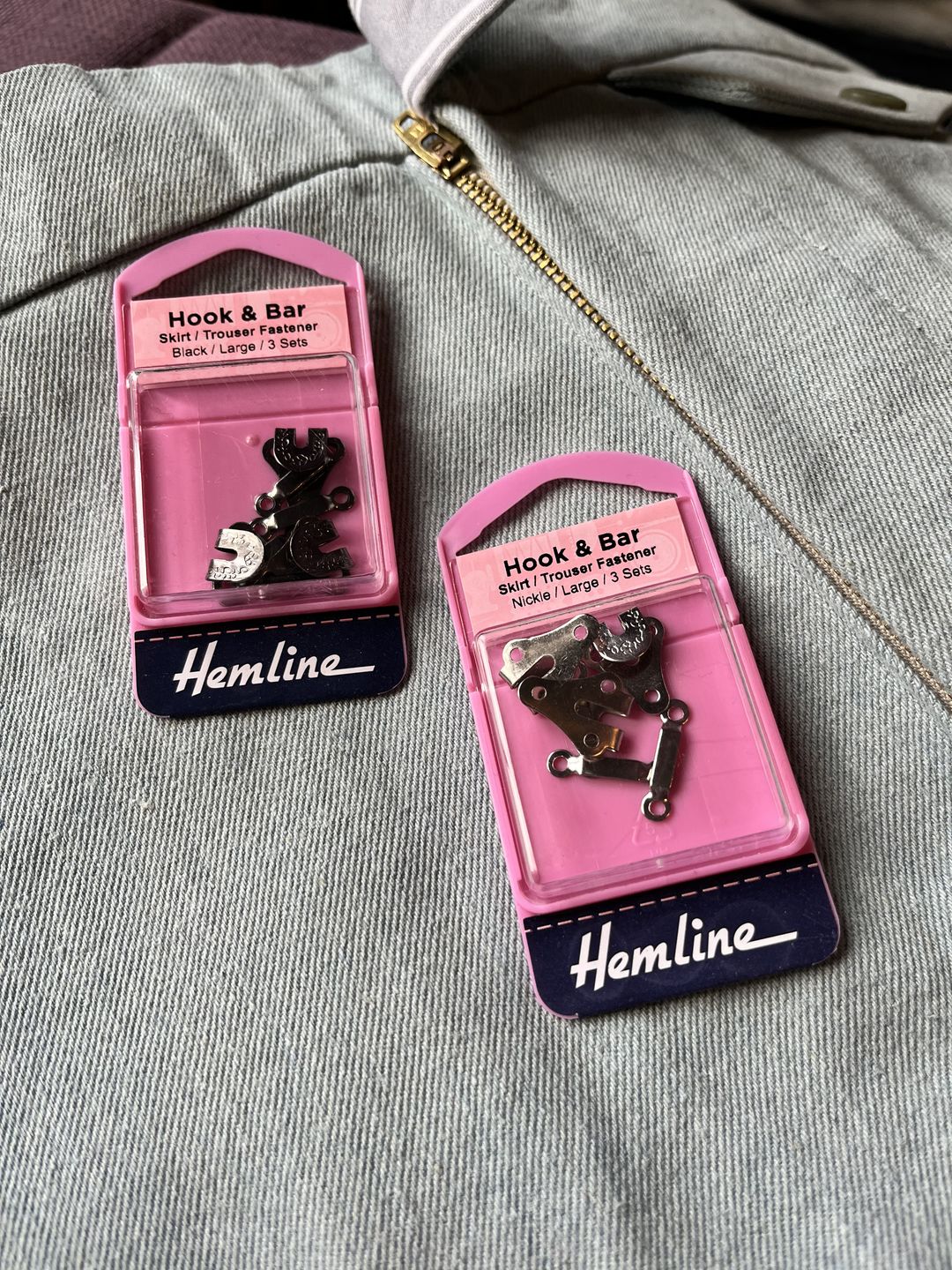 Customer photo review of Hemline Skirt/Trouser Hook and Bar Fasteners