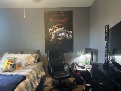 Customer photo review of Going with the Flow Canvas Art