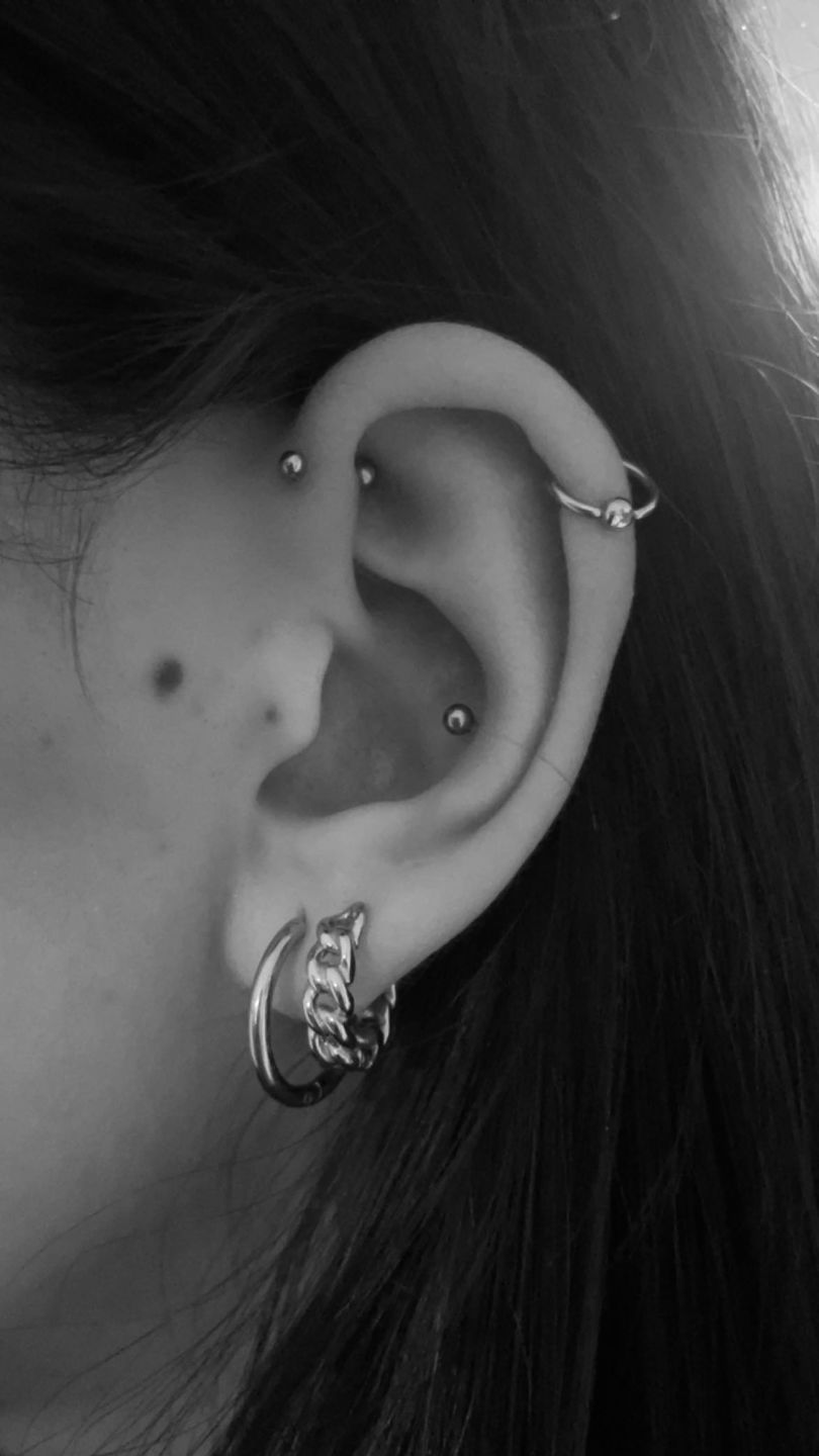 Customer photo review of Simple Ohrringe | 18K vergoldet