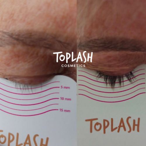 Customer photo review of Toplash eyelash and eyebrow growth serum — 3ml