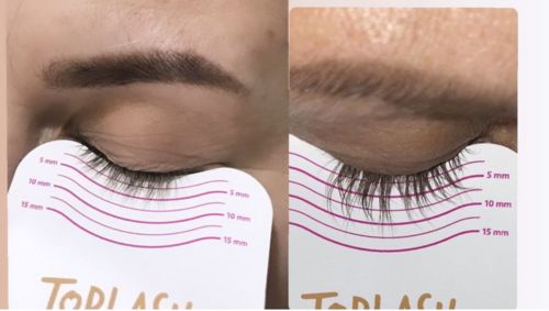 Customer photo review of Toplash eyelash and eyebrow growth serum — 3ml