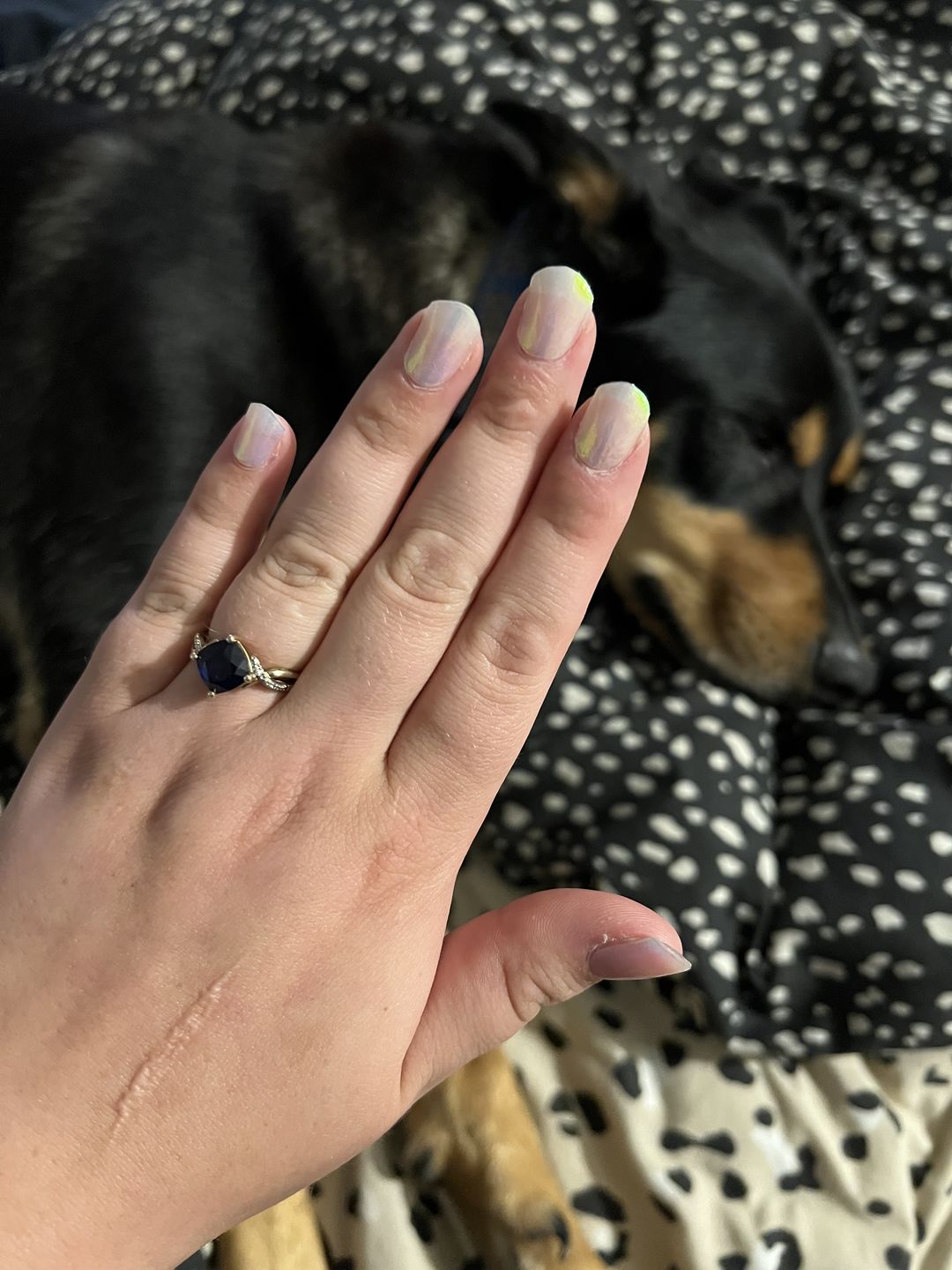 Customer photo review of Gel Nail Sticker Starter Kit (FREE UV Lamp With 2 Or More Gel Nail Stickers)