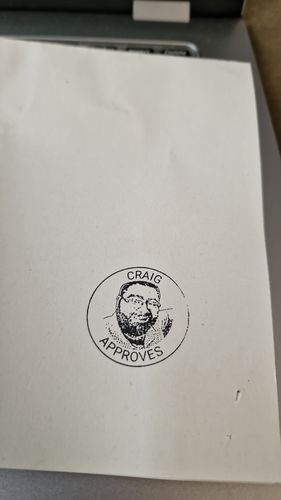 Customer photo review of Self-Inking Face Stamp