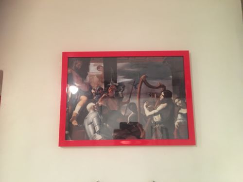 Customer photo review of David Playing the Harp before Saul, vintage artwork by Mattia Preti, vintage art, A3 (16x12") Poster Print
