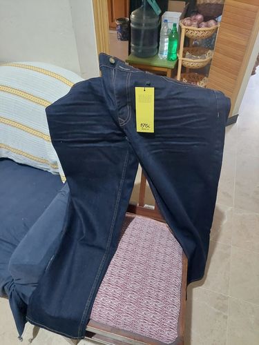 Customer photo review of Stretchable Slim Fit Jeans (Dark Blue)