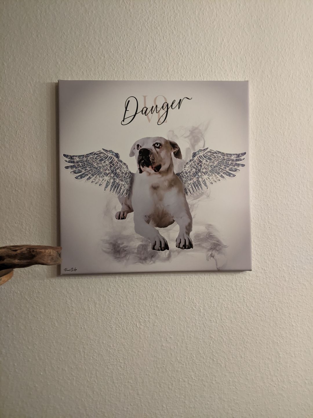 Customer photo review of Personalisiertes Portrait - Diamant Engel Stil