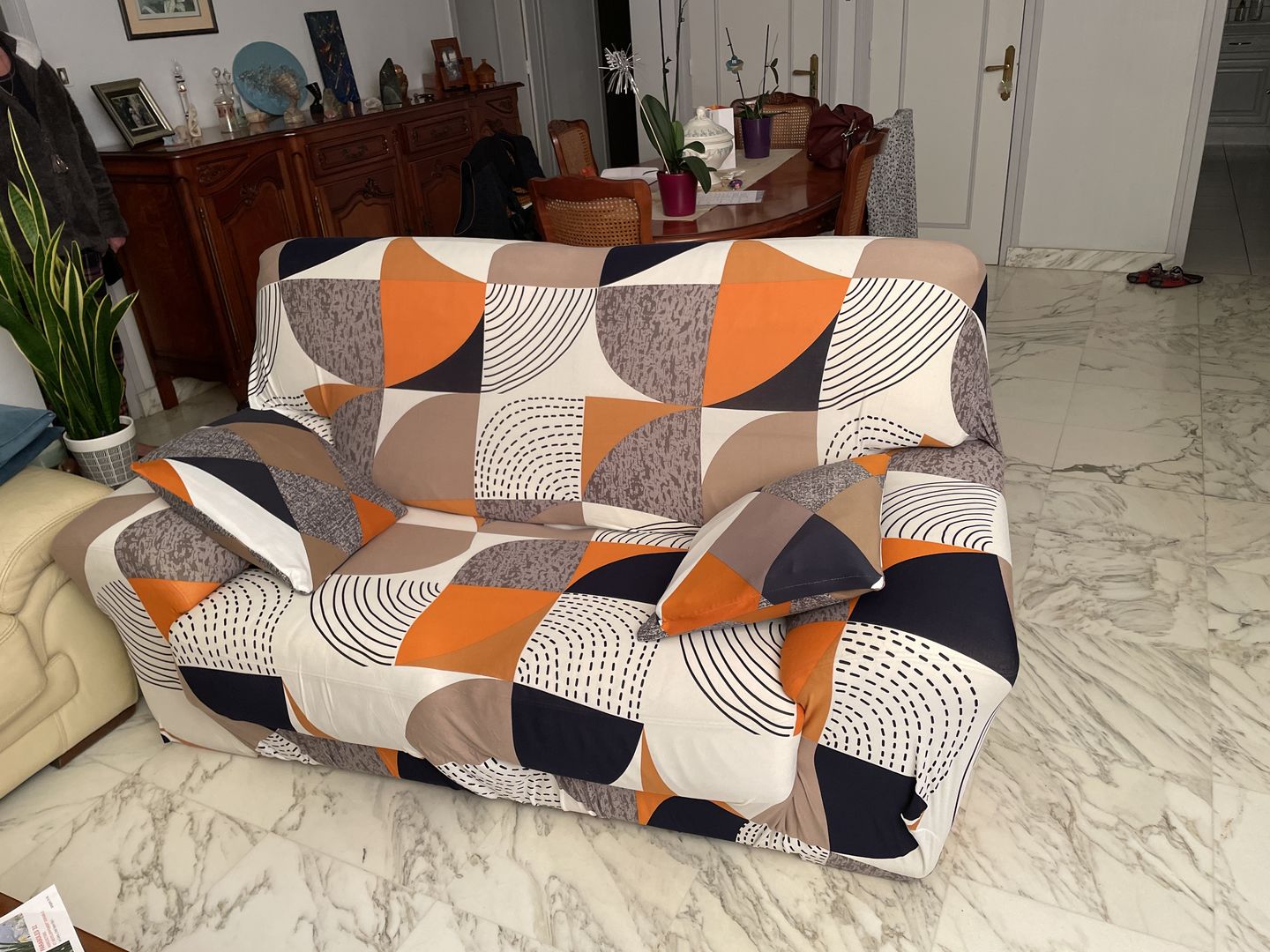 Customer photo review of Vintage - Housses Extensibles de Fauteuil et Canapé
