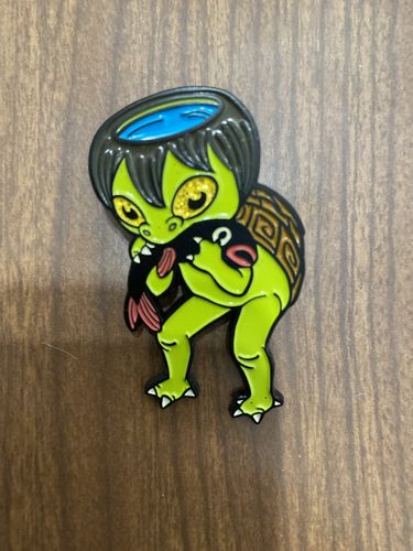 Customer photo review of Spilla metallica Kappa - Fantasmi & Spiriti del Giappone