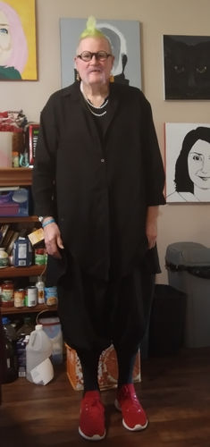 Customer photo review of Side Slits Loose Shirt