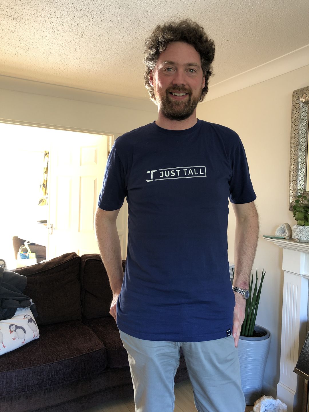 Customer photo review of Organic Tall T-shirt (Logotype)