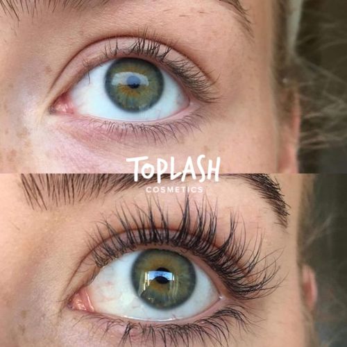 Customer photo review of Toplash eyelash and eyebrow growth serum — 3ml