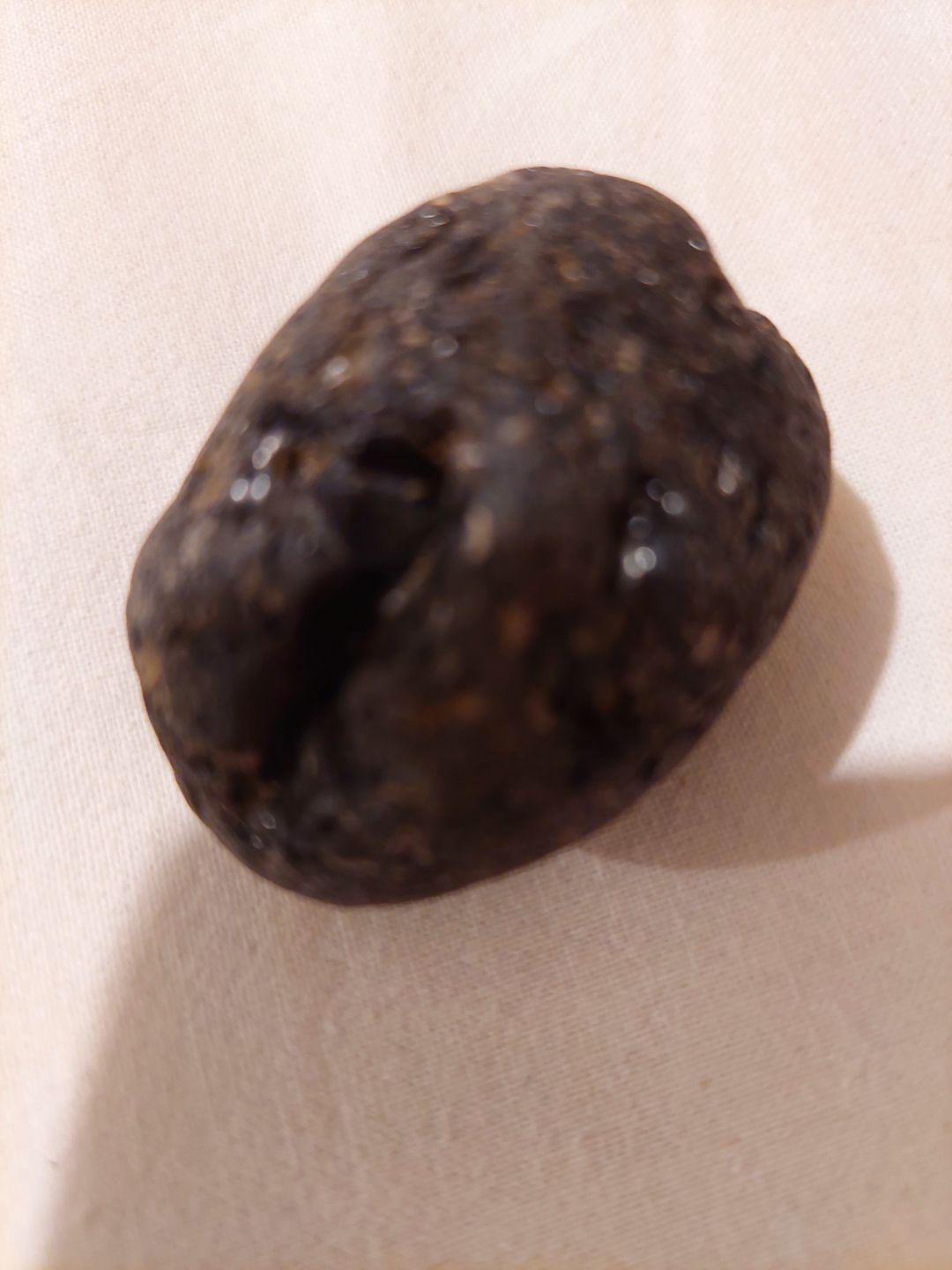 Customer photo review of Tektite Specimen - The Only Crystal on the Planet that can Absorb Dark Energy