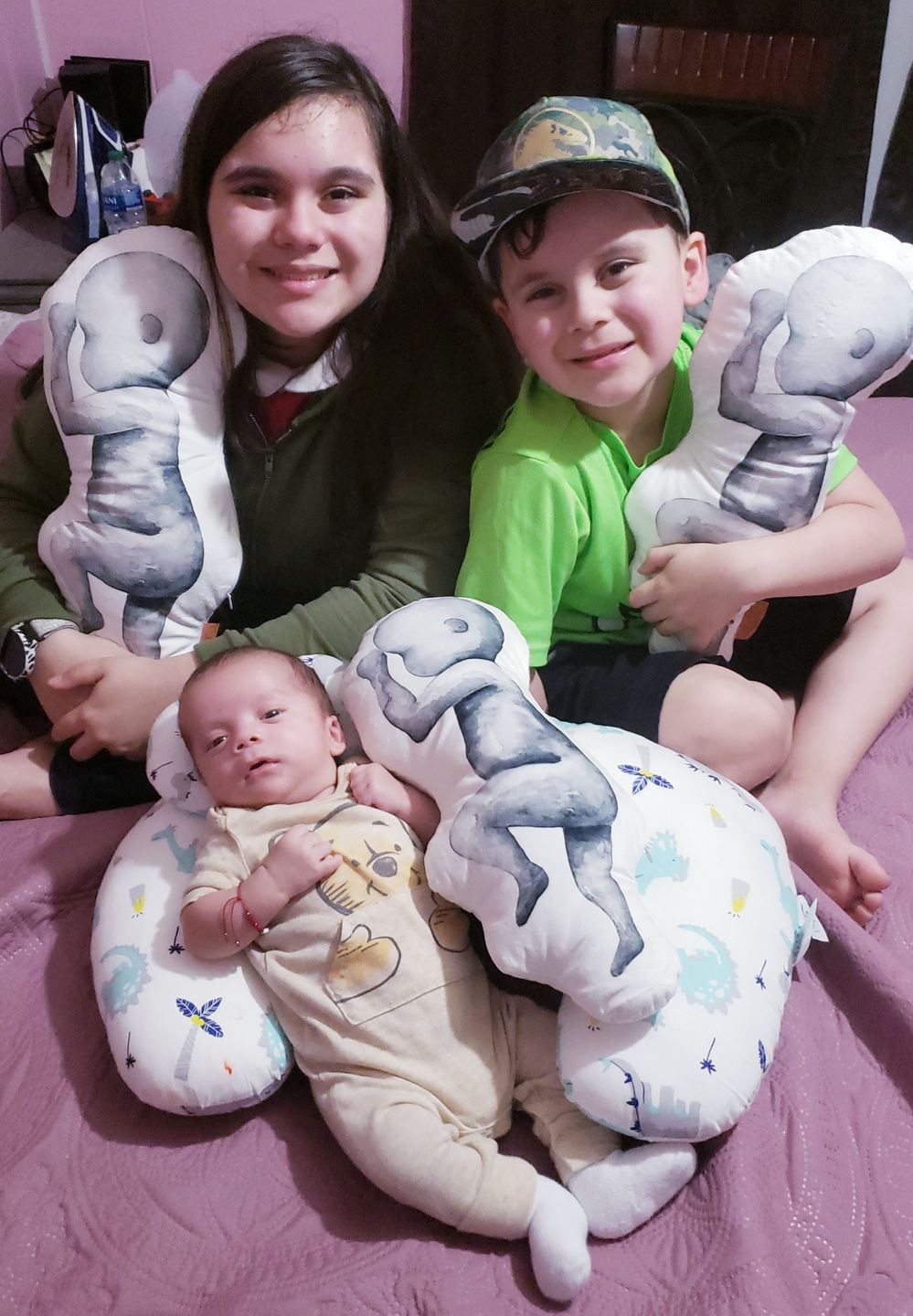 Customer photo review of Birth Pillow Watercolor One