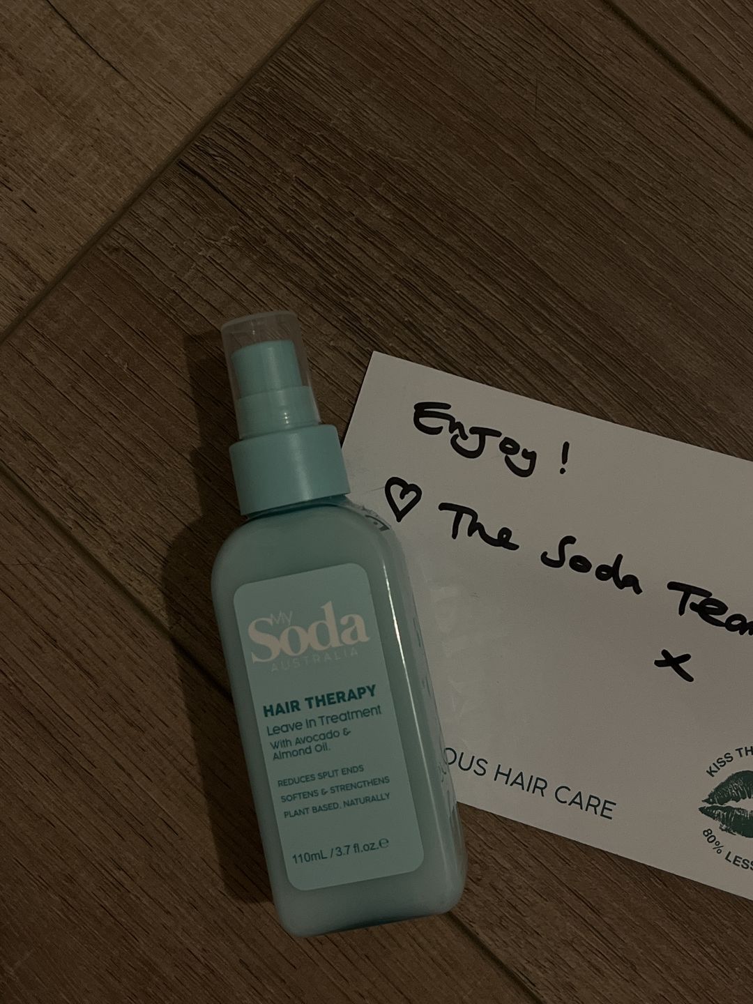 Customer photo review of HAIR THERAPY Leave In Treatment 110mL