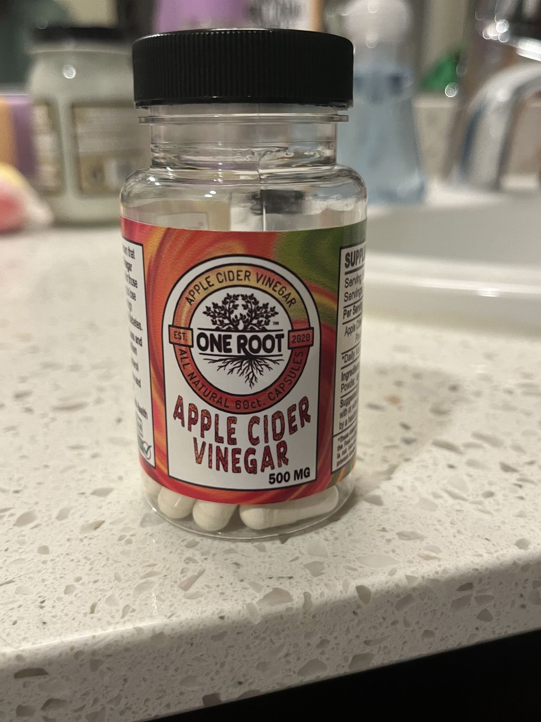 Customer photo review of Apple Cider Vinegar Capsules: 60ct.